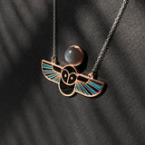 Minerva Necklace with Black Moonstone