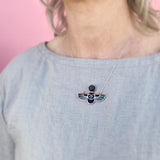 Minerva Necklace with Black Moonstone