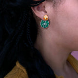 Nasturtium Jacket Earrings SECONDS