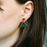 Rosebud Jacket Earrings